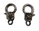 Zamak Lobster Claw Clasps-FI-7039-21mm-Antique SILVER