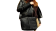 LeatherBag25 - Messanger Bag With Stitched Line - Black