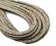 Round Stitched Nappa Leather Cord - 4mm - spyral style - beige