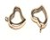Stainless steel pendant: SSP 323 29x34mm (Rose Gold) Heart