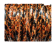 faux nappa leather 6mm Rattle Snake Style - orange