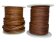 Round Leather Cord - Vintage Dark Tan - 2mm