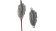 Zamak part for leather CA-3826-33mm-Anti-Silver