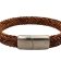 Spiral Braided Leather Bracelet - Style 339