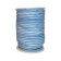 Round Leather Cord - Vintage Sky Blue With White Base 4mm