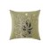 Green Cotton Cushion with Birds