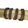 v cross braided leather cord -15mm- BROWN