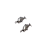 Antique Silver Plated beads - CA-44699 - Fish
