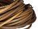Round leather Cords - 10mm - Dark Natural