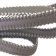 Real Nappa Flat Leather with steel balls chains - 10mm - Grey