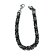 Men's Bracelet with Magnetic Clasp - 21cm- Steel and Black