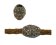 Zamak magnetic claps: MGL-125 5mm (Antique Silver)