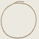 Triangle Wire Dendritic Pearl Necklace - Gold - 4mm - Item 980