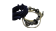 Real silk cords with inserts - 4 mm - Dark Blue