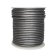 Round leather cord Metallic Dark Grey 3mm