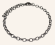 Semicircle Wire Dendritic Pearl Bracelet – Silver - 2mm - Item 995