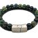 Combination Gemstone and Leather Bracelet - Style 159
