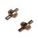 Stainless Steel Snap Clasp: MGST 50 4mm (Rose Gold)