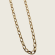 Triangle Wire Dendritic Pearl Necklace - Gold - 4mm - Item 980