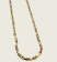 Twisted Square Boston Chain Necklace - Gold - 2mm - Item 903
