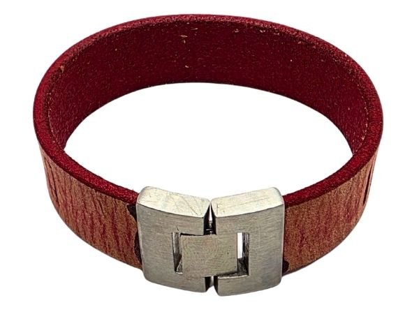 Plain Flat Leather Bracelet - Style 317