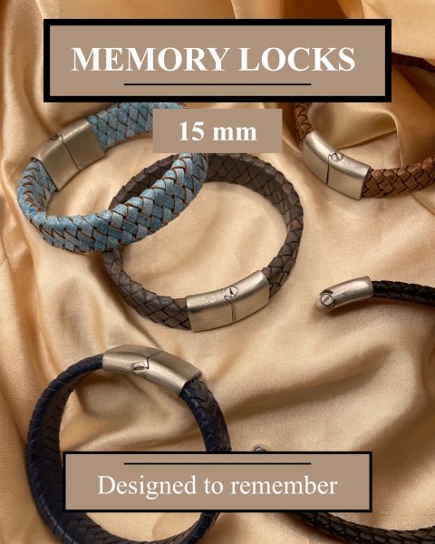 Stainless steel magnetic clasp for memory: MGST32 (memory clasp) 16*5mm (Steel Matt)