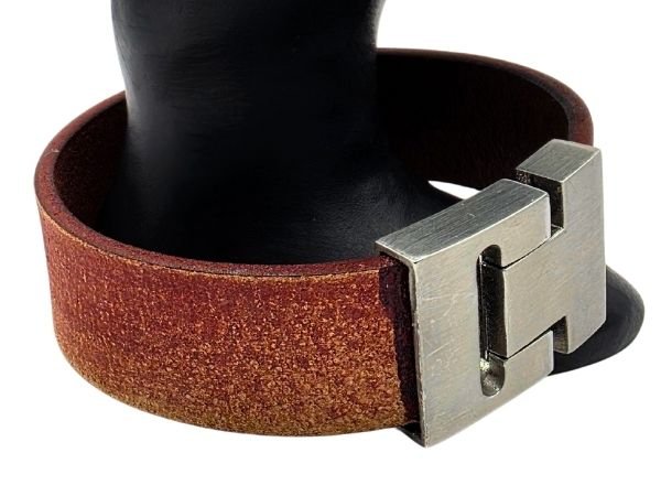 Plain Flat Leather Bracelet - Style 284