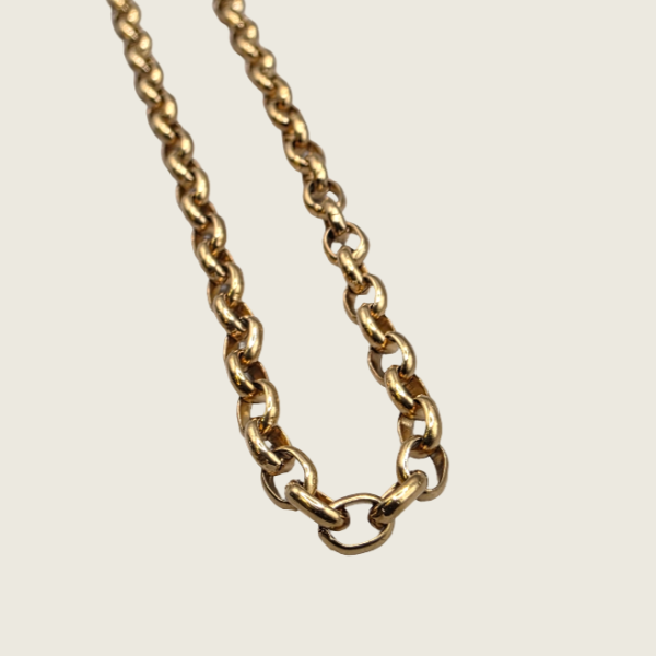 Semicircle Wire Dendritic Pearl Necklace - Gold - 3mm - Item 995
