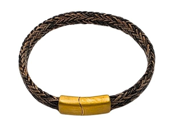 Spiral Braided Leather Bracelet - Style 332