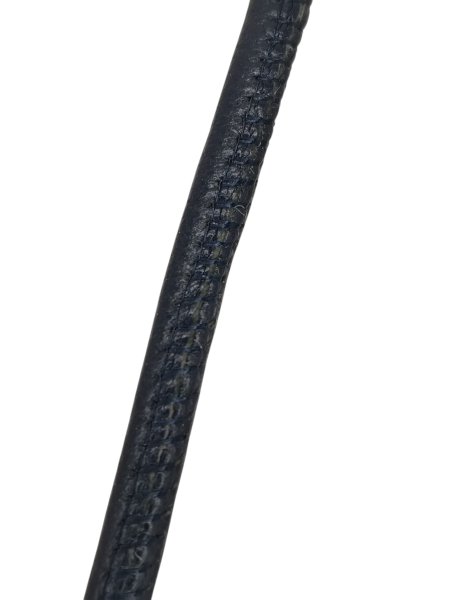 Real Round Nappa Leather Cord - Navy Blue 5mm
