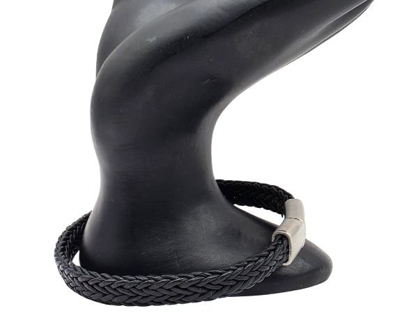 Spiral Braided Leather Bracelet - Style 329
