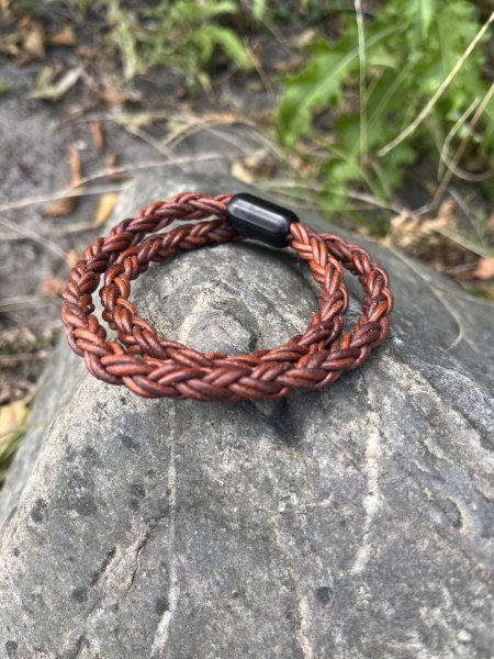 Hawaii Bolo Braided Leather Bracelet - Style 104