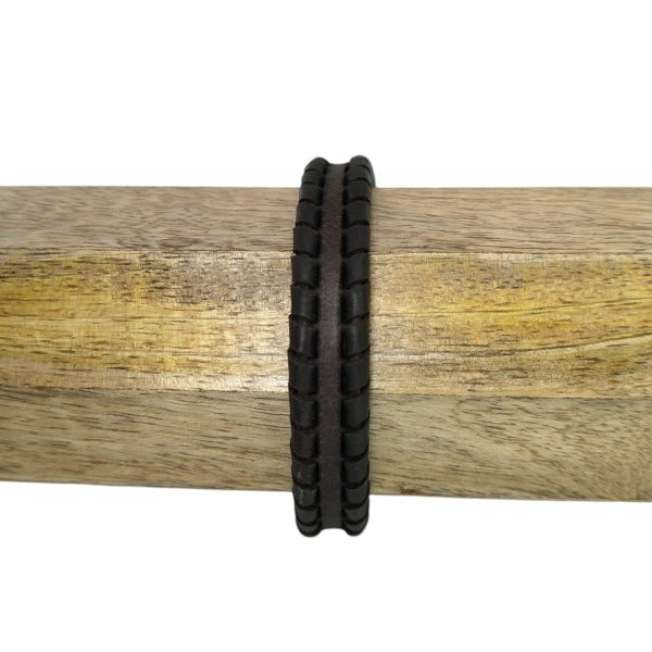 Bruges Braided Style-13X6mm-Dark Brown