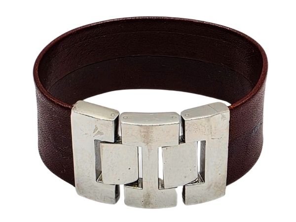 Plain Flat Leather Bracelet - Style 313