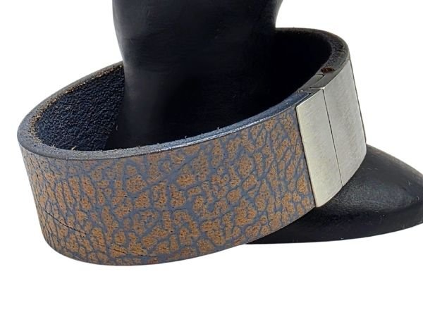 Plain Flat Leather Bracelet - Style 319