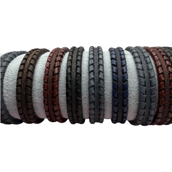 BRUGES BRAIDED STYLE - 11X6MM - BLACK