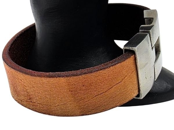 Plain Flat Leather Bracelet - Style 297