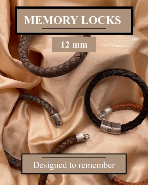 Stainless steel magnetic clasp for memory: MGST32 (memory clasp) 12*6mm (Steel Matt)