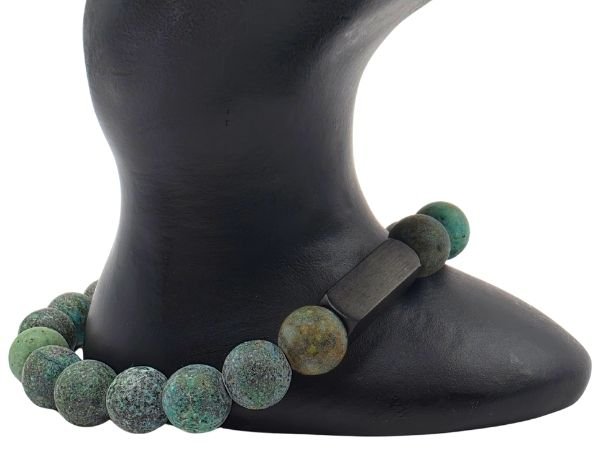 Serpentine Gemstone Bracelet: Style-529 (8mm)