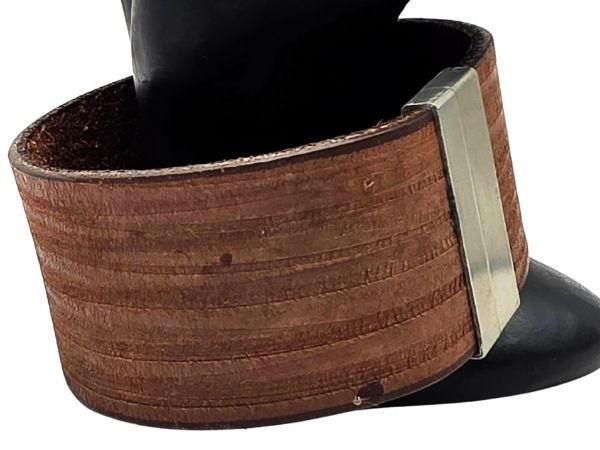 Plain Flat Leather Bracelet - Style 316