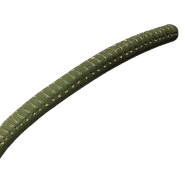 Real Round Nappa Leather Cord - Light Green 5mm
