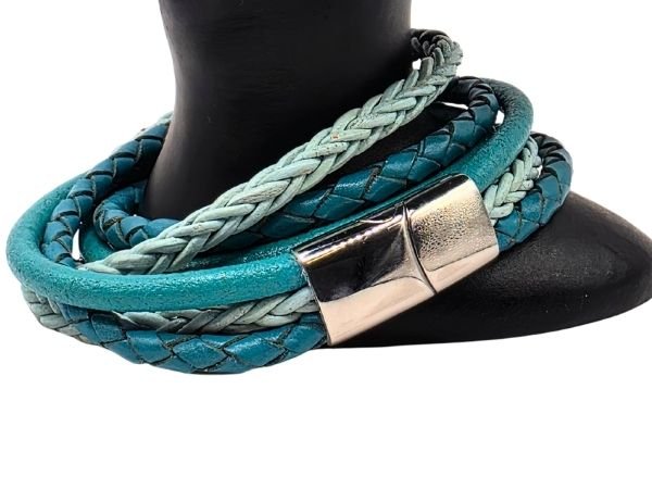 Combination Leather Bracelet - Style 241