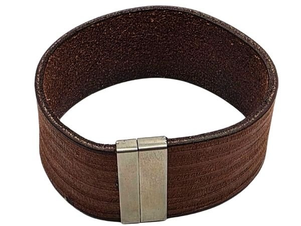 Plain Flat Leather Bracelet - Style 316