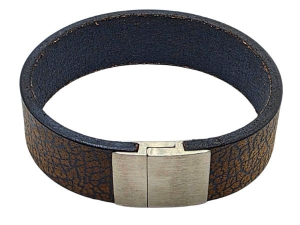 Plain Flat Leather Bracelet - Style 319