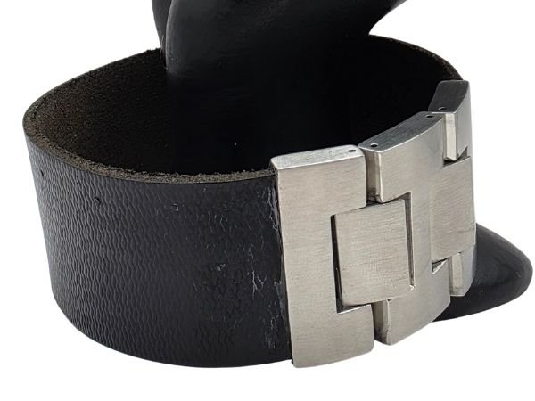 Plain Flat Leather Bracelet - Style 303