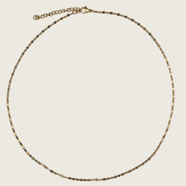 Puka Shell Chain Necklace - Gold - 1mm - Item 994