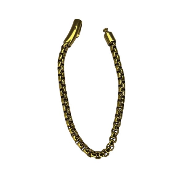 Men's Bracelet with Magnetic Clasp - 21cm- Gold