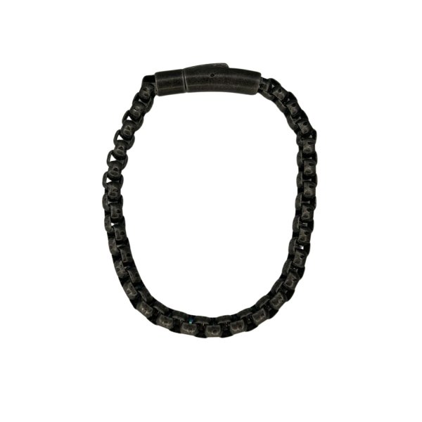 Men's Bracelet with Magnetic Clasp - 21cm- Anti Black