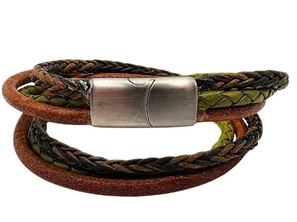 Combination Leather Bracelet - Style 239