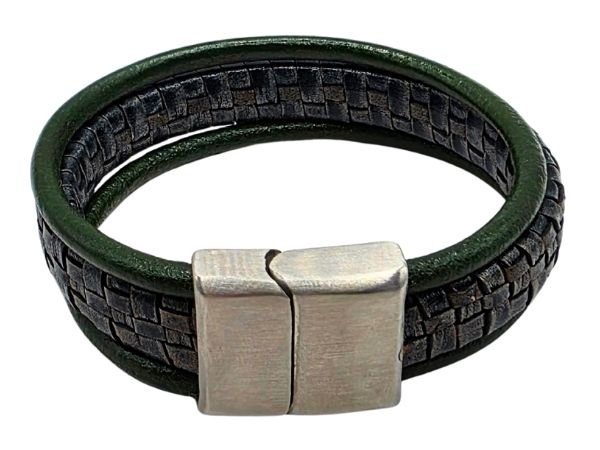 Combination Leather Bracelet - Style 226